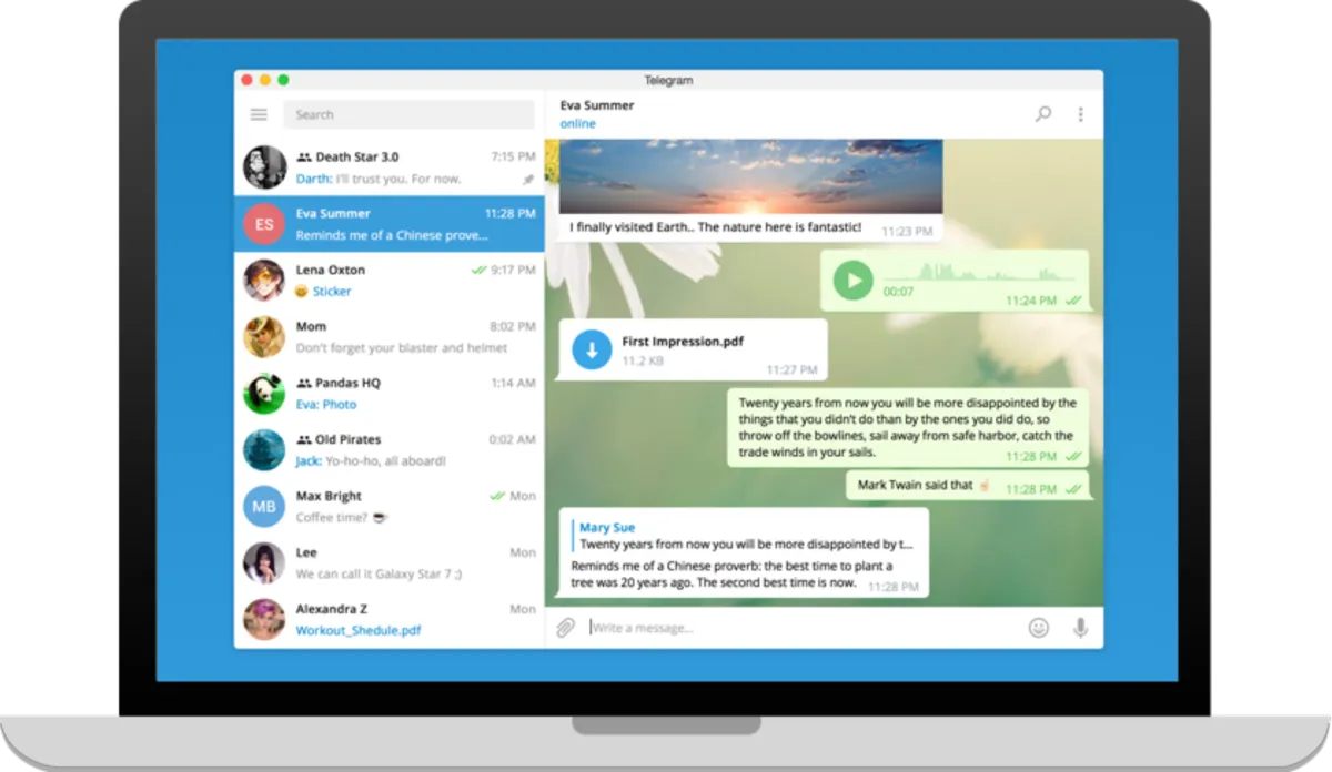 Interface Telegram: fonctionnalités, prix, alternatives