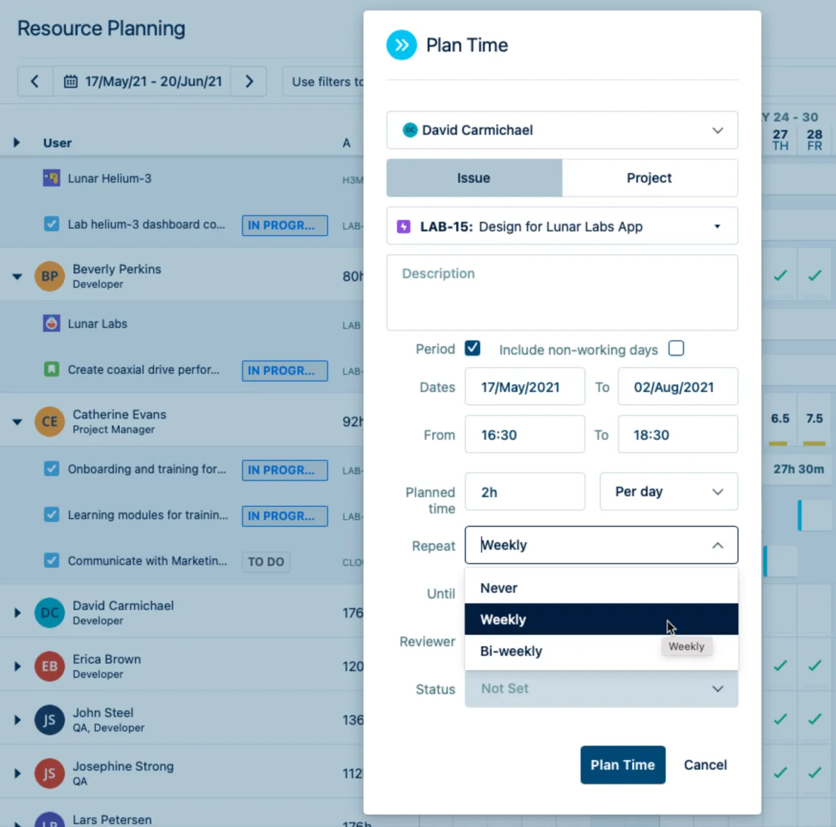 Interface Tempo Planner: fonctionnalités, prix, alternatives Interface Tempo Planner: fonctionnalités, prix, alternatives