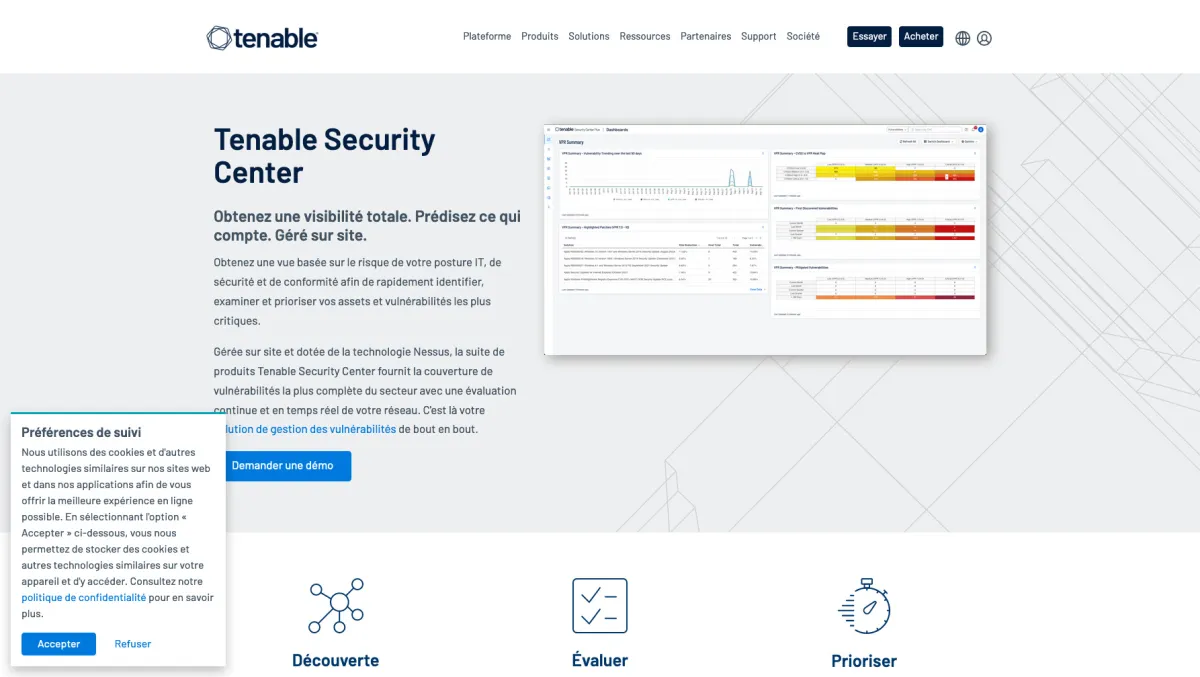 Tenable SecurityCenter: avis sur le logiciel de détection de vulnérabilités: fonctionnalités, avantages, inconvénients et tarifs Tenable SecurityCenter: avis sur le logiciel de détection de vulnérabilités: fonctionnalités, avantages, inconvénients et tarifs