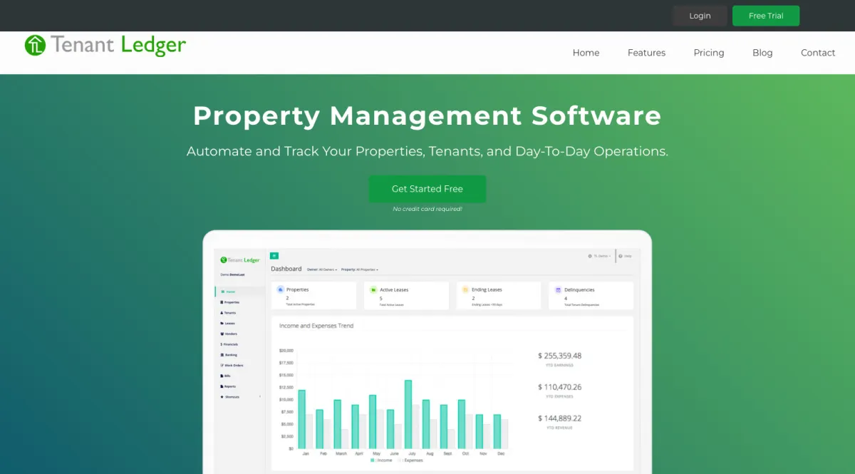 Interface Tenant Ledger : fonctionnalités, prix, alternatives