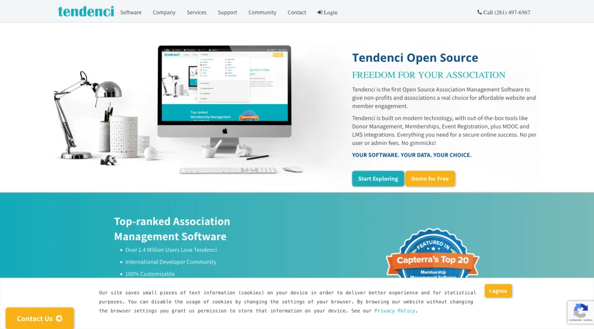 Interface Tendenci : fonctionnalités, prix, alternatives Interface Tendenci : fonctionnalités, prix, alternatives
