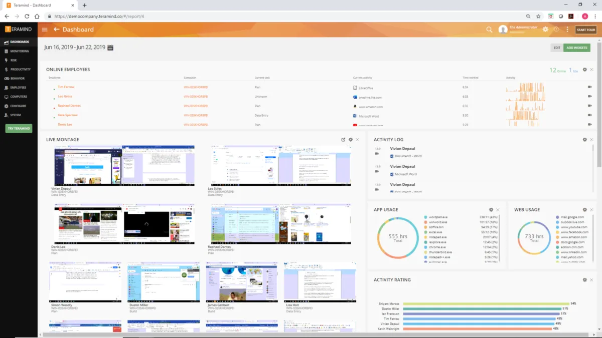 Teramind Time Tracking: avis sur le logiciel de gestion unifiée des terminaux (UEM): fonctionnalités, avantages, inconvénients et tarifs Teramind Time Tracking: avis sur le logiciel de gestion unifiée des terminaux (UEM): fonctionnalités, avantages, inconvénients et tarifs
