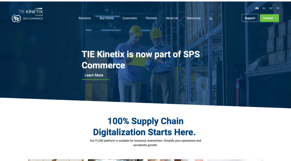Notre avis sur Tie Kinetix : un logiciel EDI (échange de données informatisées) à découvrir