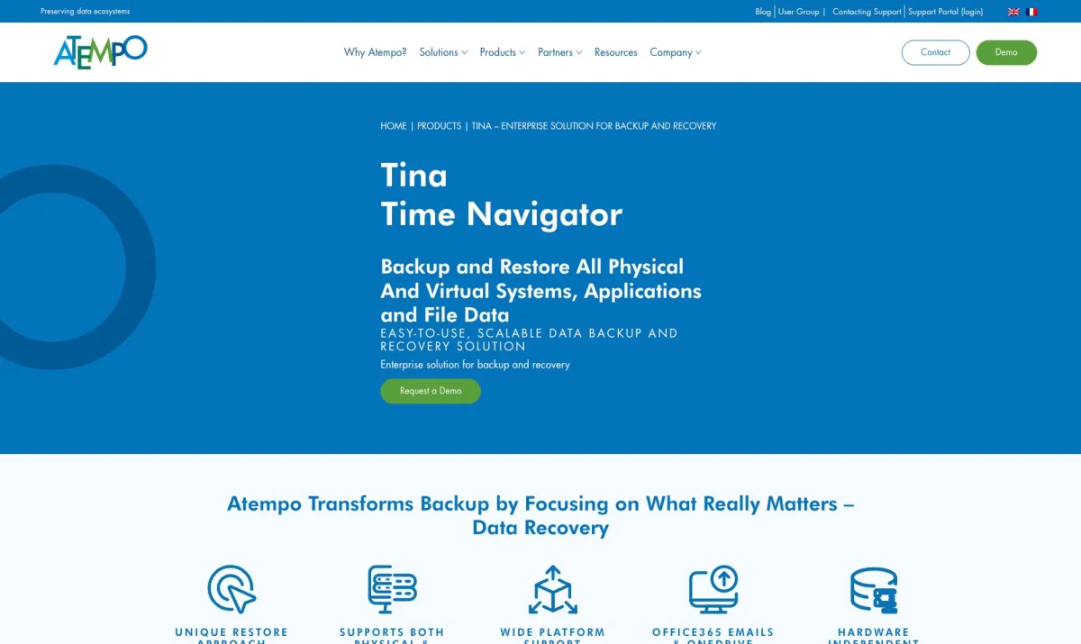 Time Navigator: avis sur le logiciel de sauvegarde (backup): fonctionnalités, avantages, inconvénients et tarifs