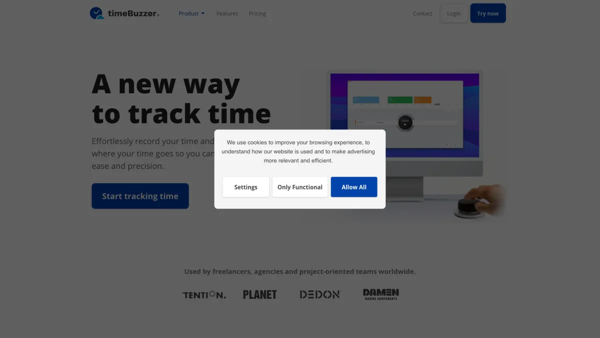 Interface timeBuzzer : fonctionnalités, prix, alternatives