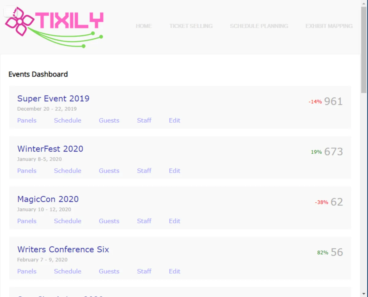 Interface Tixily: image, ergonomie, alternatives