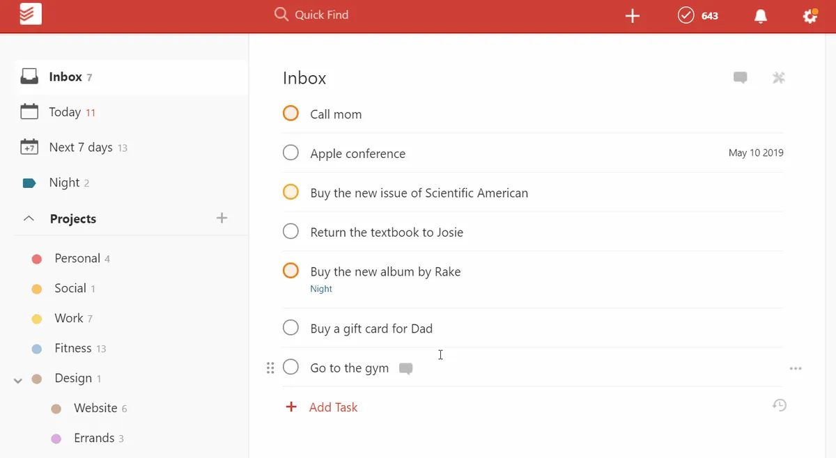 Interface Todoist: fonctionnalités, prix, alternatives Interface Todoist: fonctionnalités, prix, alternatives