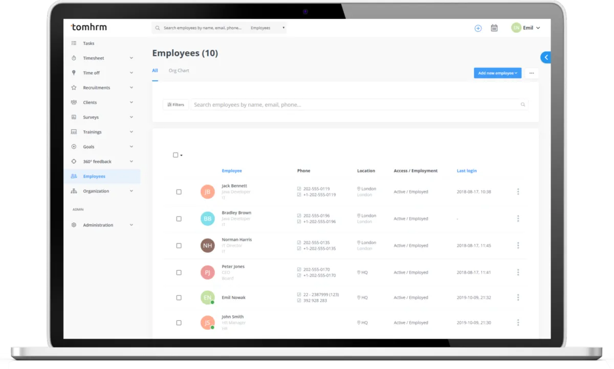 Notre avis sur tomHRM : un logiciel RH (gestion des ressources humaines) à découvrir Notre avis sur tomHRM : un logiciel RH (gestion des ressources humaines) à découvrir