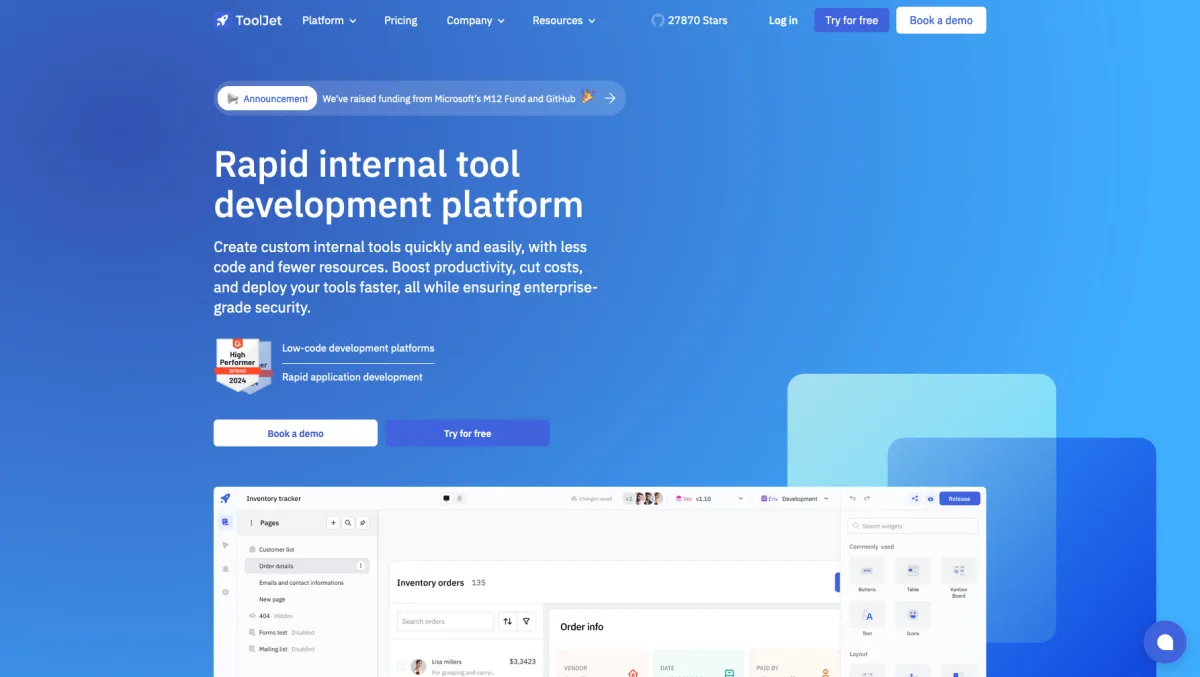 Notre avis sur ToolJet : un logiciel Low Code / No Code à découvrir