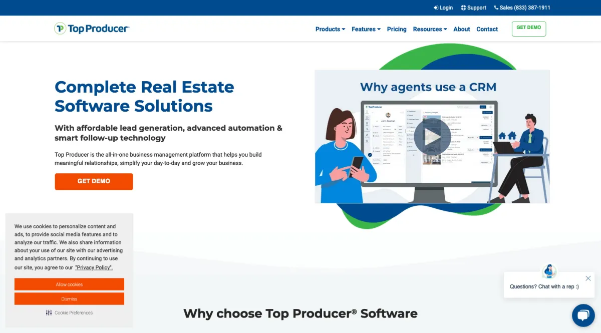 Interface TOP PRODUCER : fonctionnalités, prix, alternatives