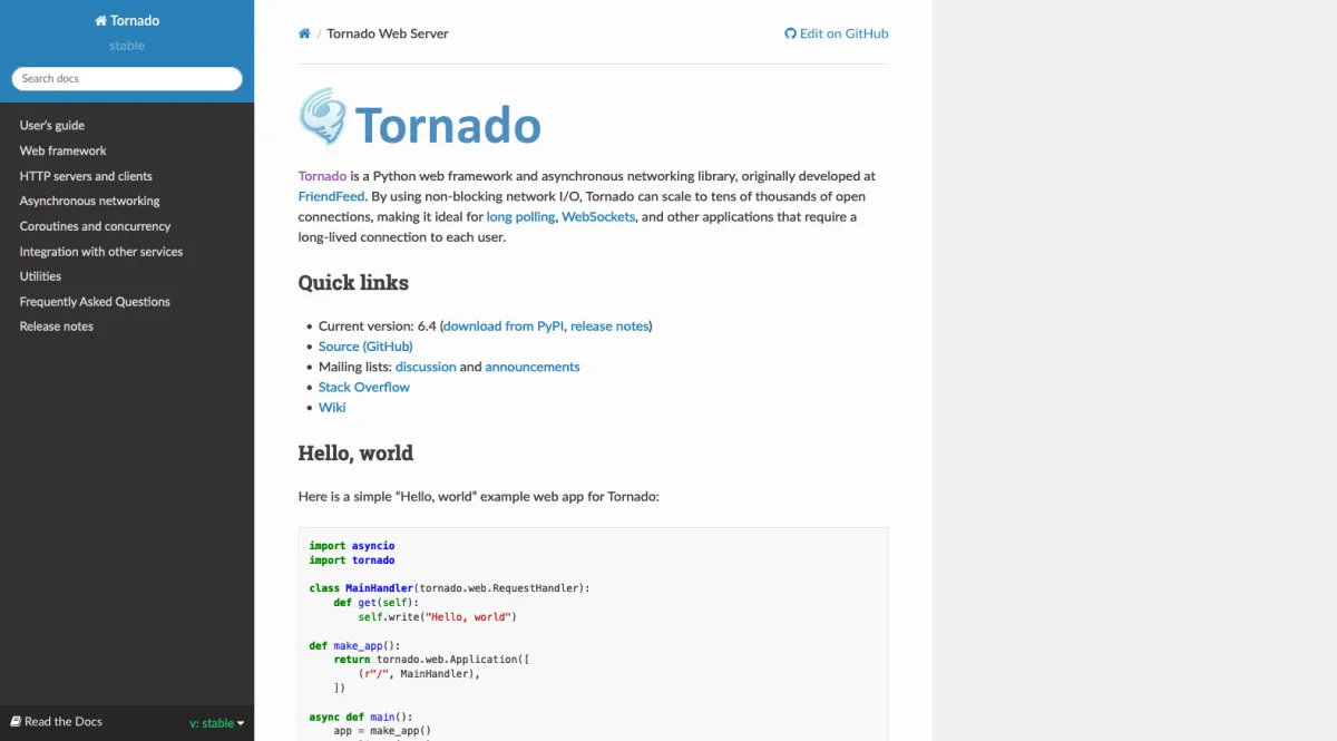 Interface Tornado : image, ergonomie, alternatives
