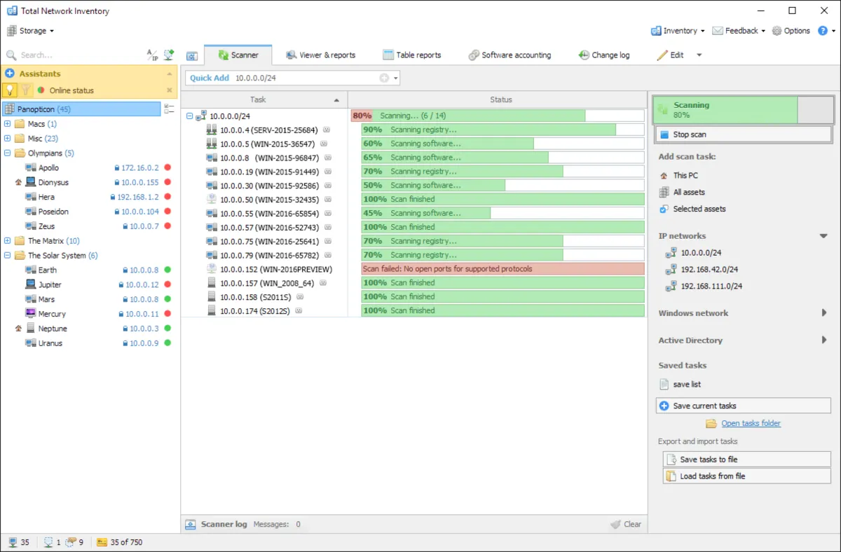 Interface Total Network Inventory: image, ergonomie, alternatives Interface Total Network Inventory: image, ergonomie, alternatives