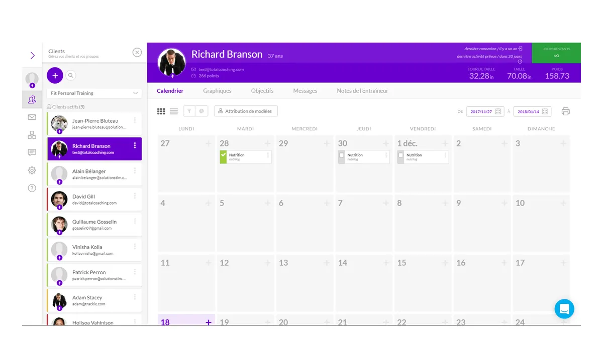 Interface TotalCoaching: fonctionnalités, prix, alternatives Interface TotalCoaching: fonctionnalités, prix, alternatives