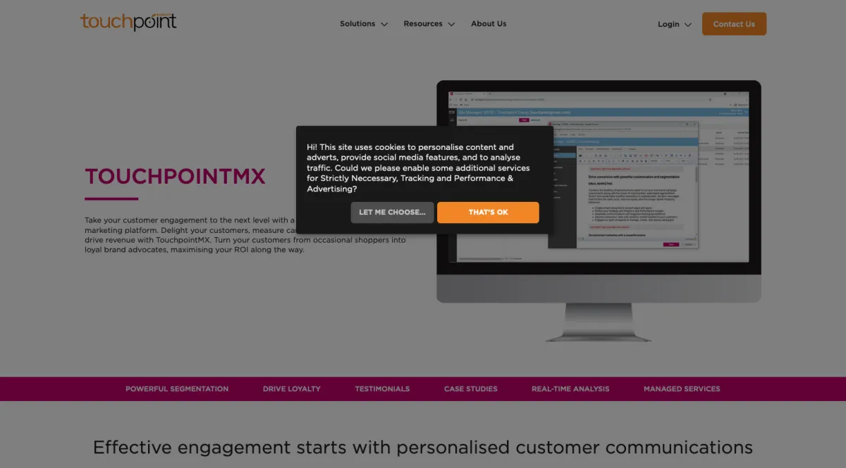 Interface Touchpoint CX : fonctionnalités, prix, alternatives