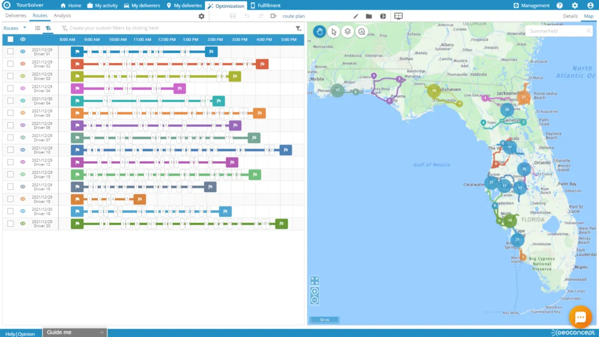 Interface TourSolver: fonctionnalités, prix, alternatives Interface TourSolver: fonctionnalités, prix, alternatives