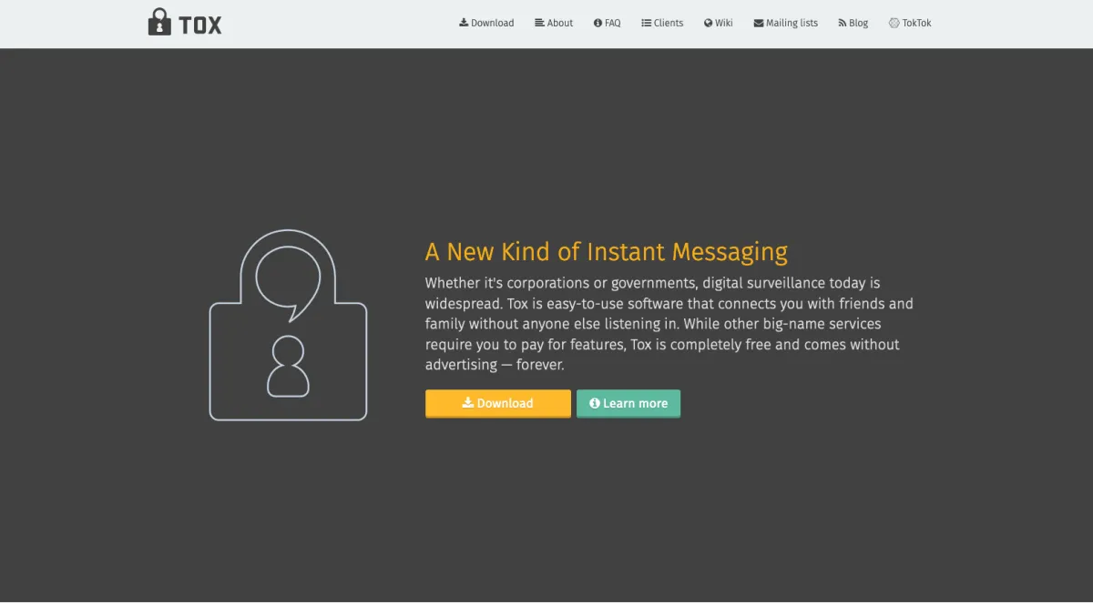 Interface Tox : image, ergonomie, alternatives Interface Tox : image, ergonomie, alternatives
