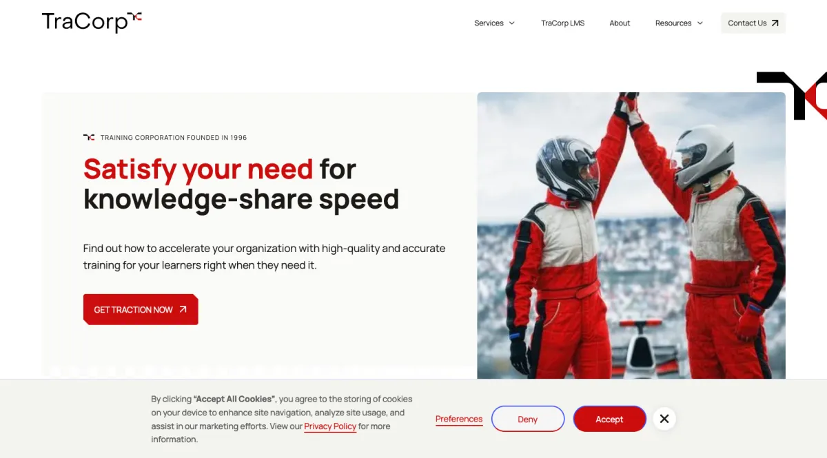 Interface TraCorp LMS : image, ergonomie, alternatives Interface TraCorp LMS : image, ergonomie, alternatives