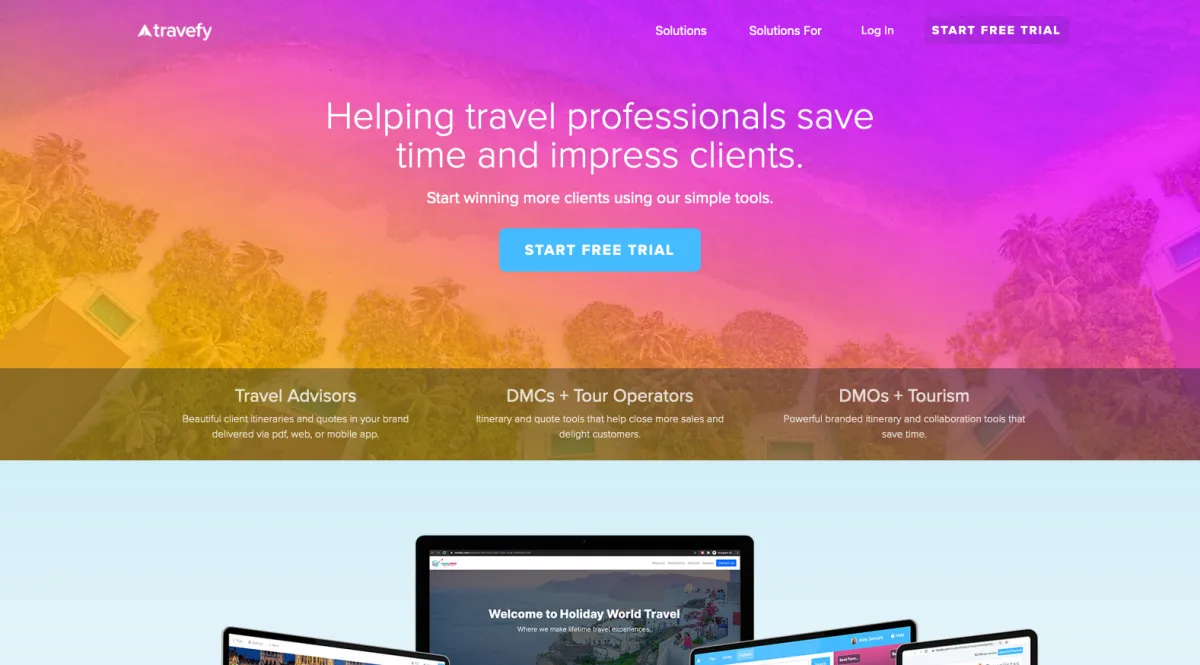 Interface Travefy Agent : fonctionnalités, prix, alternatives