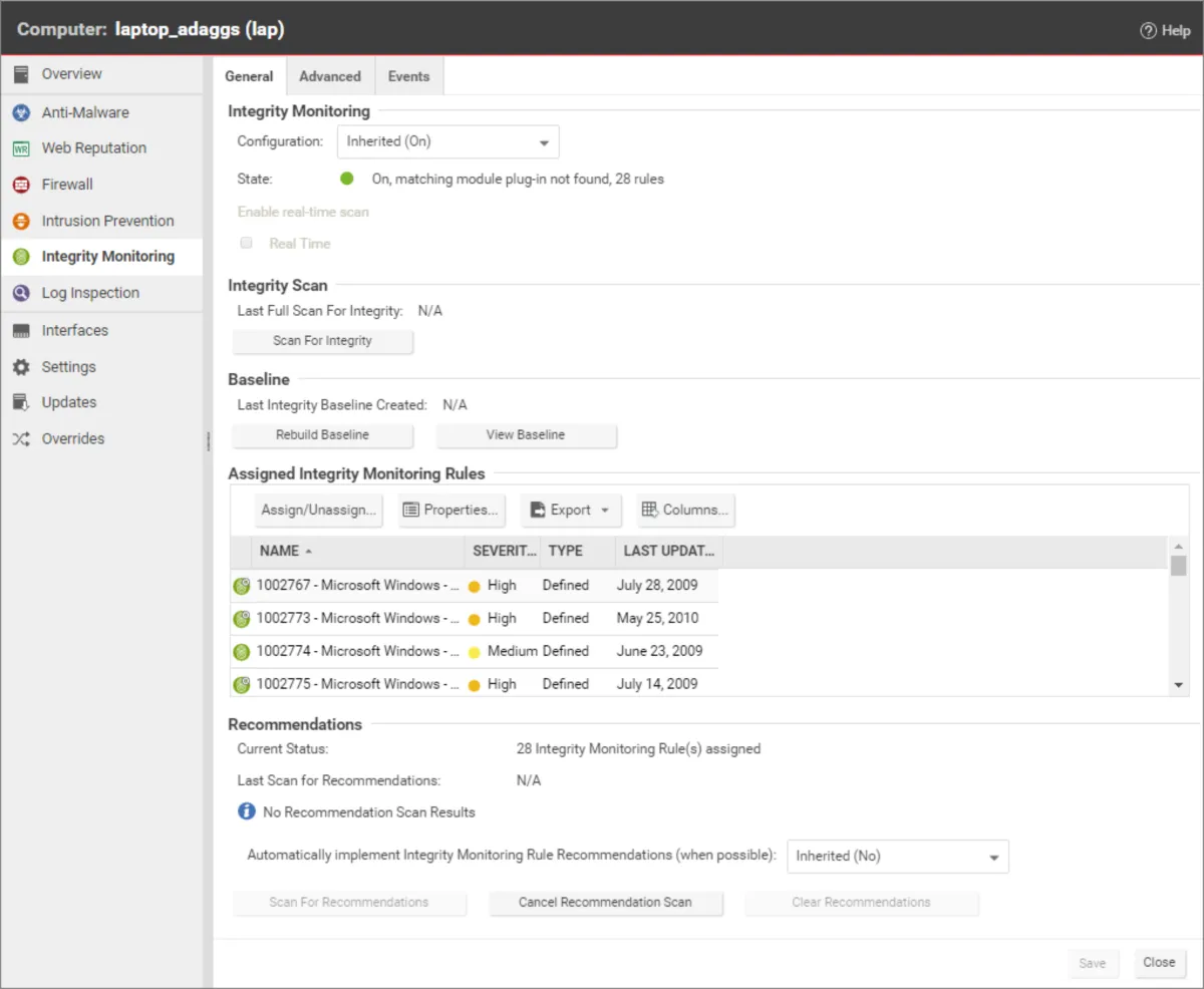 Interface Trend Micro Deep Security: fonctionnalités, prix, alternatives Interface Trend Micro Deep Security: fonctionnalités, prix, alternatives