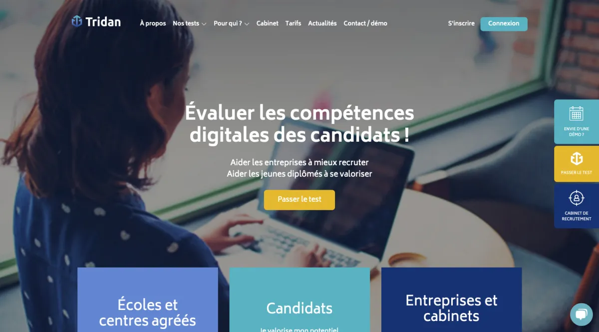 Tridan: avis sur le logiciel d'évaluation des candidats / tests de recrutement: fonctionnalités, avantages, inconvénients et tarifs