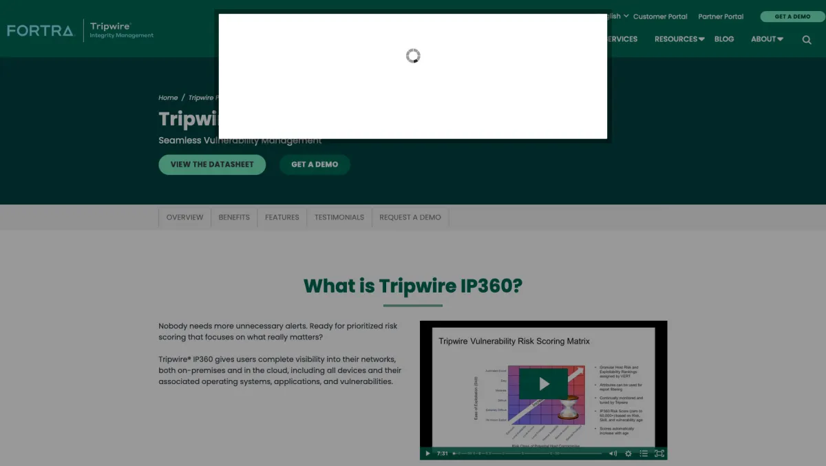 Tripwire IP360: avis sur le logiciel de détection de vulnérabilités: fonctionnalités, avantages, inconvénients et tarifs Tripwire IP360: avis sur le logiciel de détection de vulnérabilités: fonctionnalités, avantages, inconvénients et tarifs