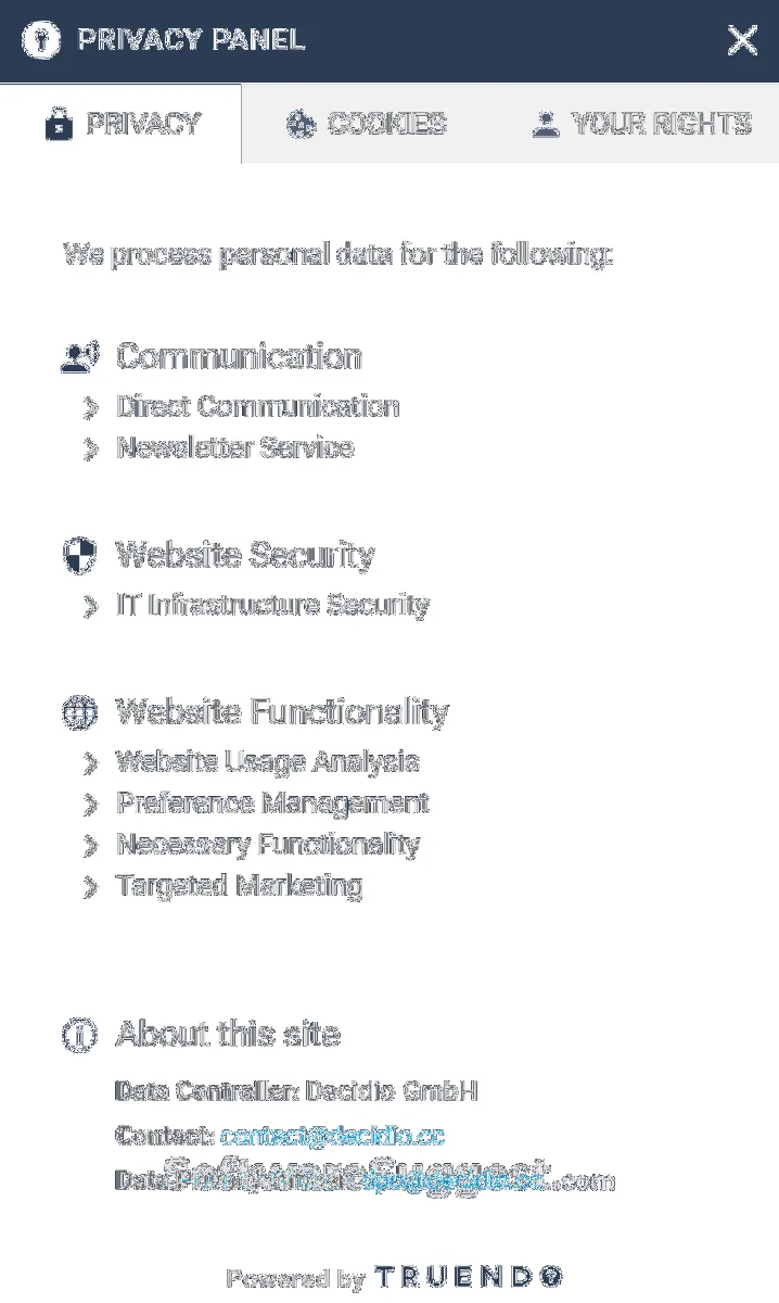 Notre avis sur TRUENDO : un logiciel RGPD (GDPR compliance) à découvrir