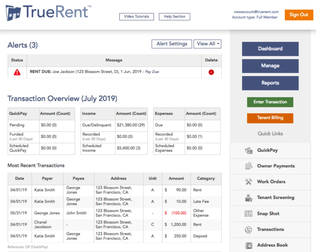 Notre avis sur TrueRent : un logiciel de gestion immobilière à découvrir