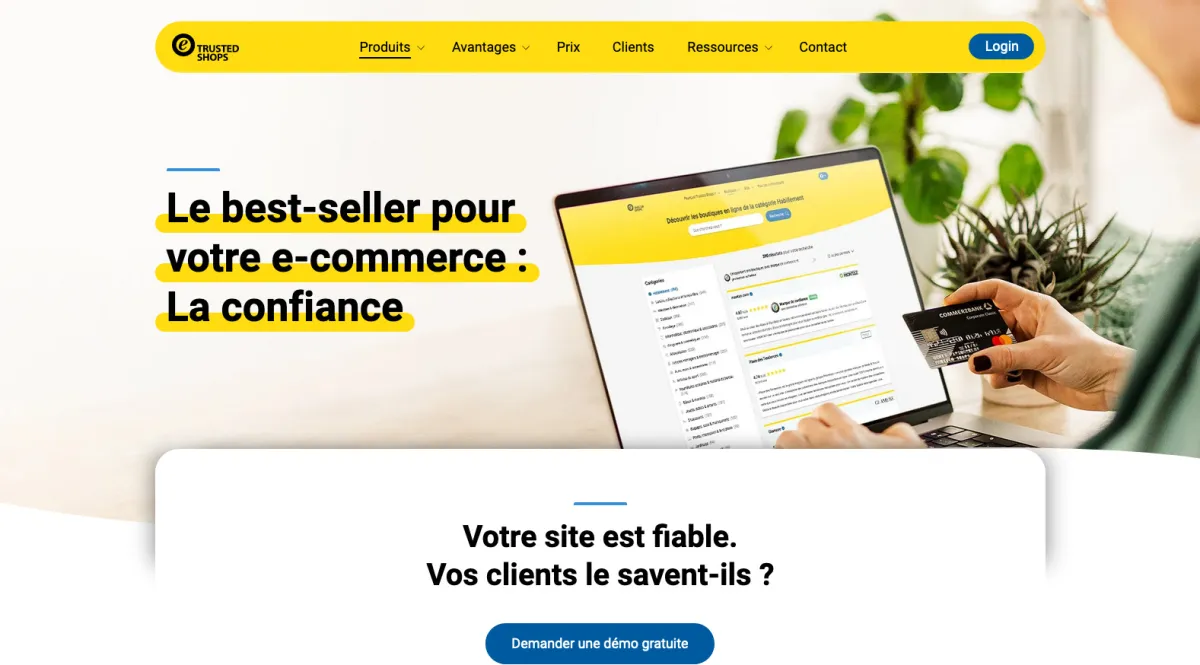 Interface Trusted Shops : fonctionnalités, prix, alternatives