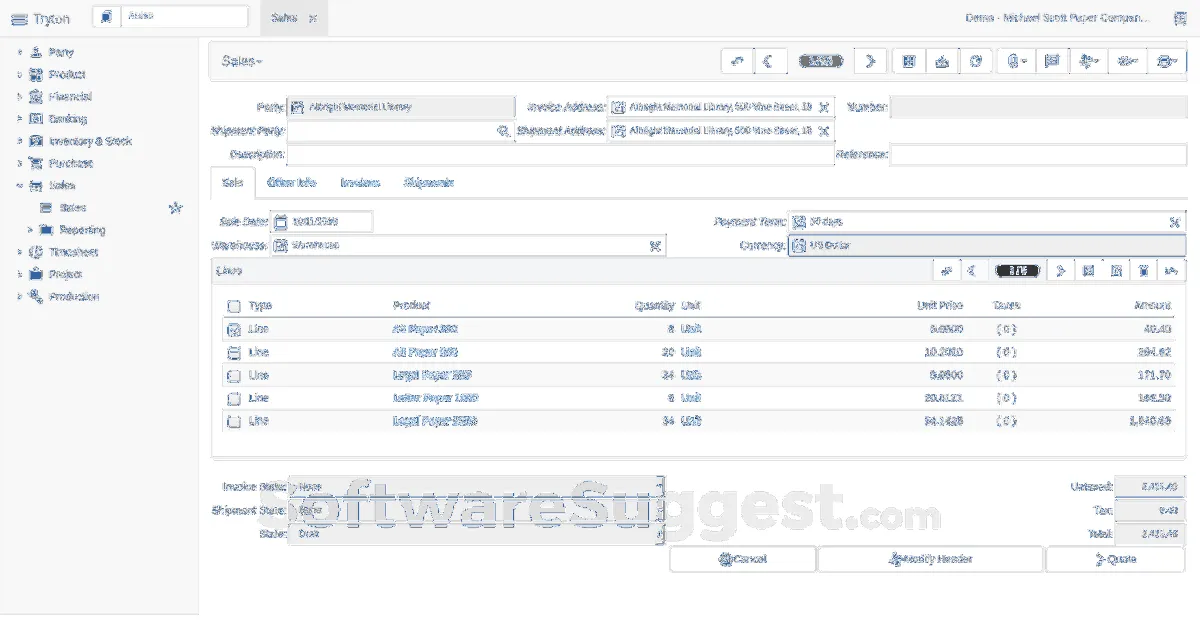 Tryton: avis sur le logiciel ERP: fonctionnalités, avantages, inconvénients et tarifs