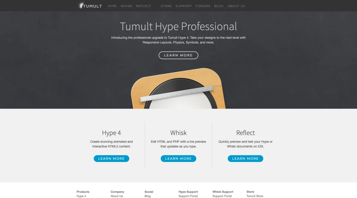 Interface Tumult Hype : image, ergonomie, alternatives