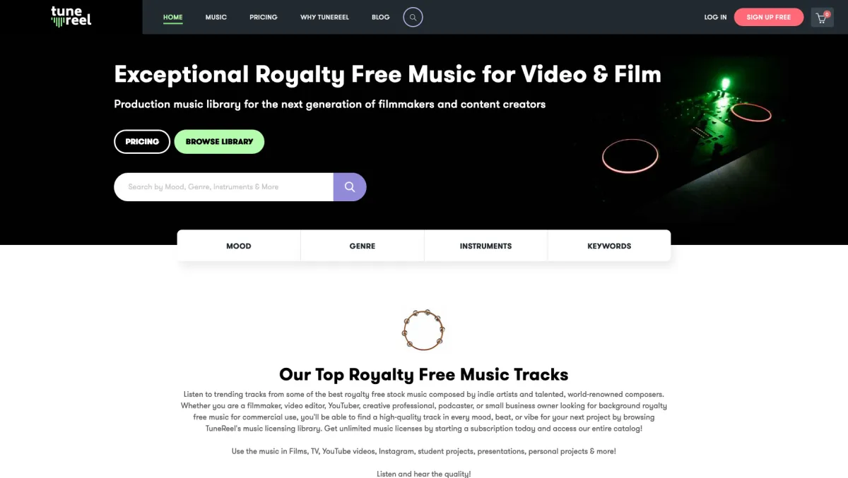 Interface TuneReel : image, ergonomie, alternatives Interface TuneReel : image, ergonomie, alternatives