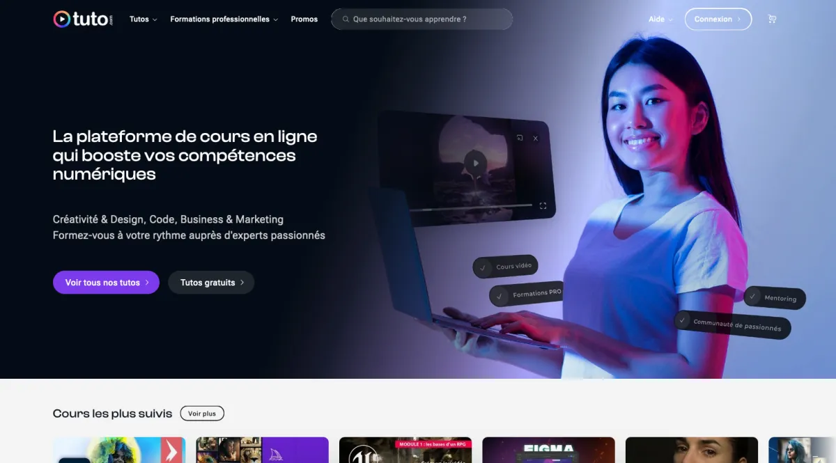 Interface Tuto.com : image, ergonomie, alternatives Interface Tuto.com : image, ergonomie, alternatives