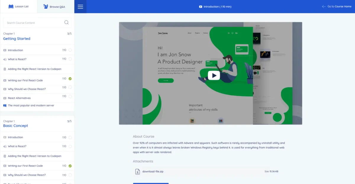 Interface Tutor LMS: fonctionnalités, prix, alternatives