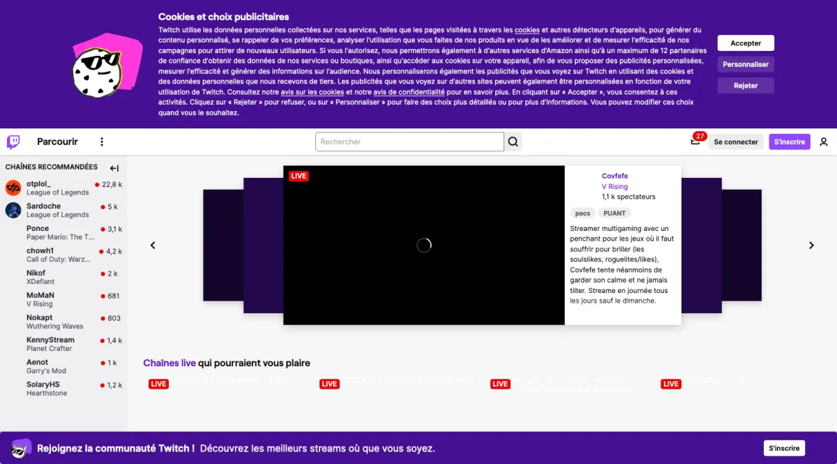 Interface Twitch : image, ergonomie, alternatives