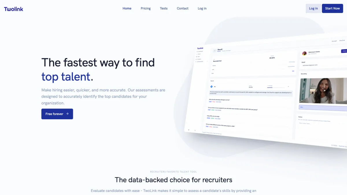 Interface TwoLink : image, ergonomie, alternatives