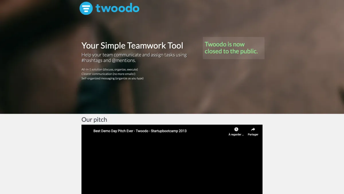 Interface Twoodo : image, ergonomie, alternatives