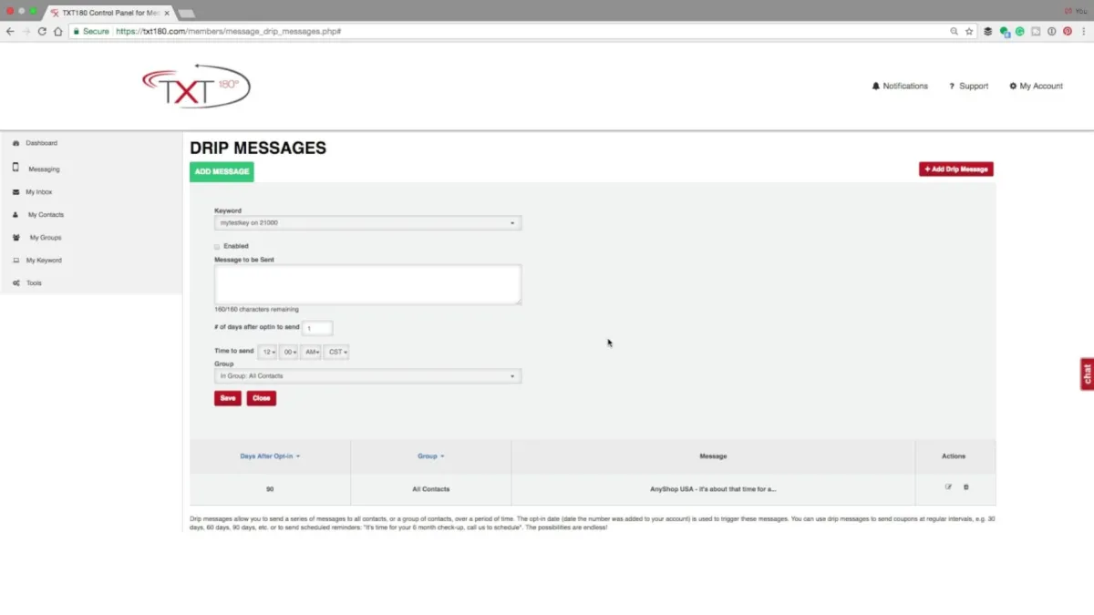 TXT180: avis sur le logiciel d'envoi de SMS marketing: fonctionnalités, avantages, inconvénients et tarifs TXT180: avis sur le logiciel d'envoi de SMS marketing: fonctionnalités, avantages, inconvénients et tarifs