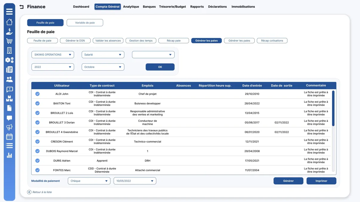 U-ERP PAIE: avis sur le logiciel de paie: fonctionnalités, avantages, inconvénients et tarifs