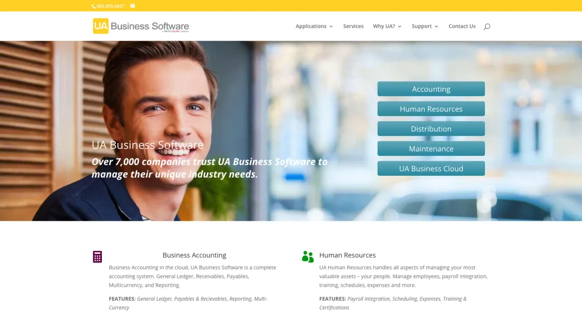 Interface UA Business Software : image, ergonomie, alternatives