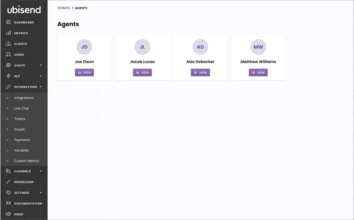 Interface ubisend: image, ergonomie, alternatives