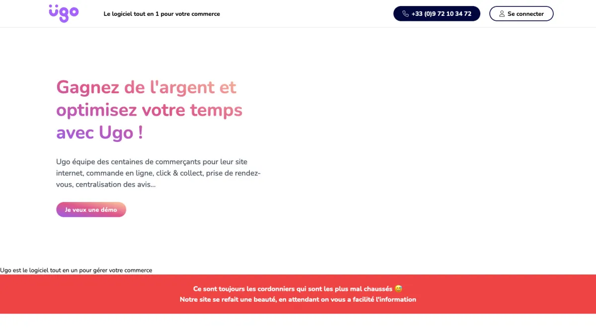 Ugo: avis sur le logiciel e-Commerce: fonctionnalités, avantages, inconvénients et tarifs Ugo: avis sur le logiciel e-Commerce: fonctionnalités, avantages, inconvénients et tarifs