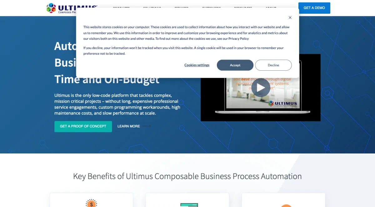 Interface Ultimus Adaptive BPM : image, ergonomie, alternatives