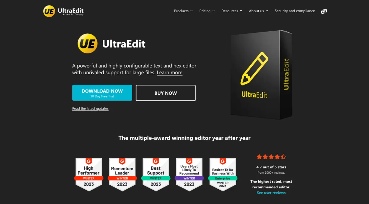 Interface UltraEdit : image, ergonomie, alternatives Interface UltraEdit : image, ergonomie, alternatives
