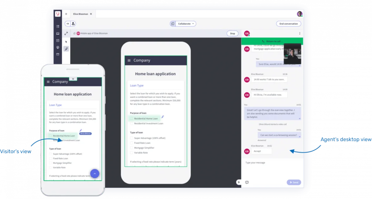 Interface unblu: fonctionnalités, prix, alternatives