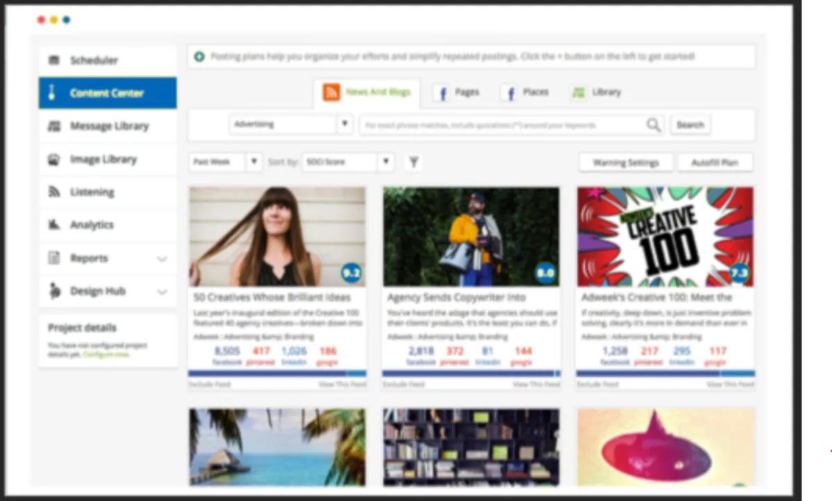 Interface Unbound Social: image, ergonomie, alternatives