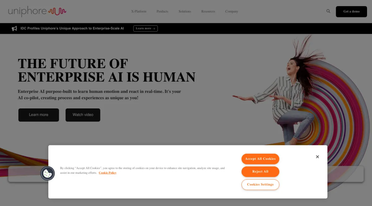 Interface Uniphore : fonctionnalités, prix, alternatives
