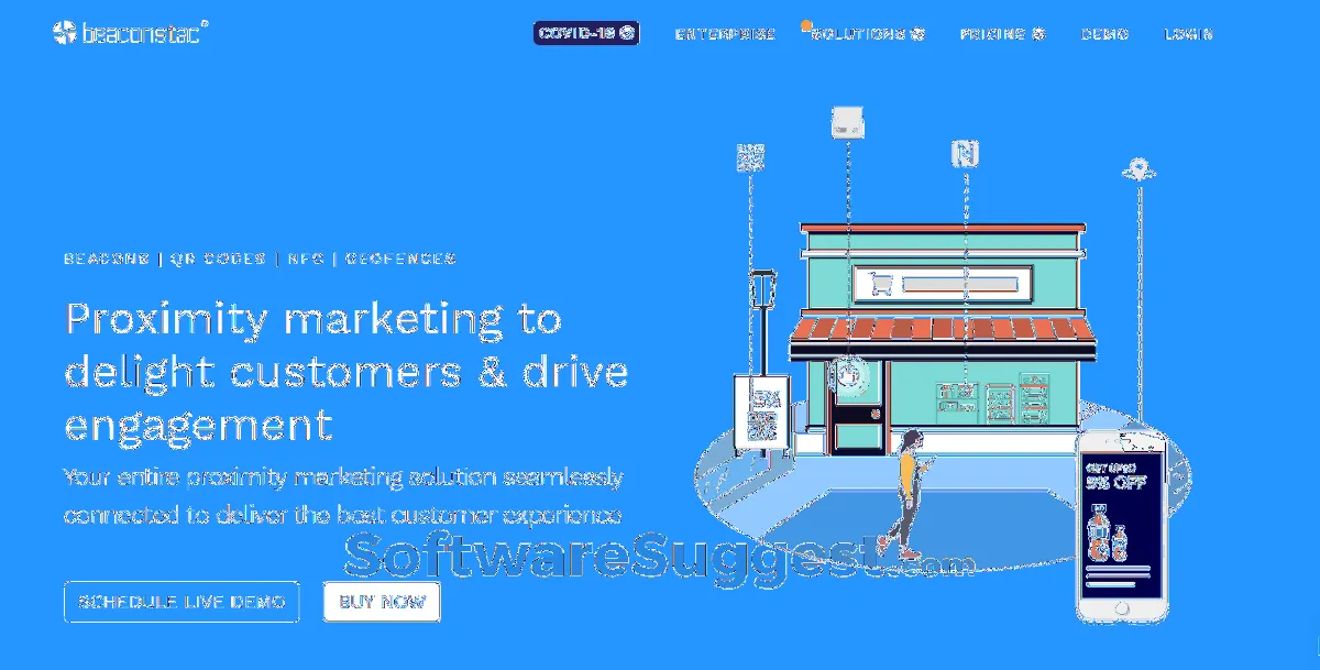 Beaconstac QR Codes est un logiciel de marketing mobile populaire qui existe en version gratuite ou payante (à partir de 5 €) Beaconstac QR Codes est un logiciel de marketing mobile populaire qui existe en version gratuite ou payante (à partir de 5 €)