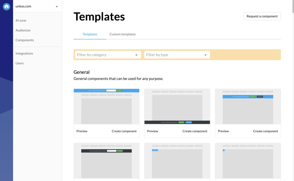 Interface Unless: fonctionnalités, prix, alternatives