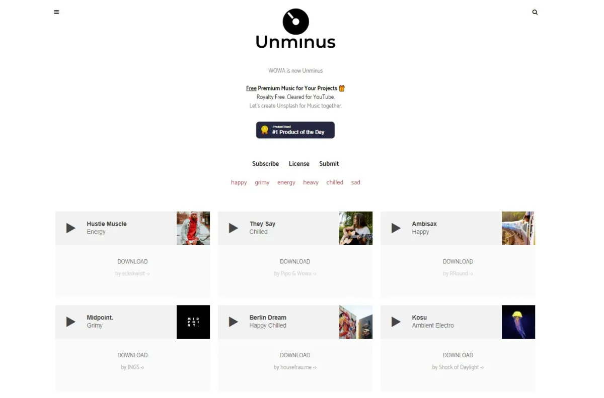 Unminus: avis sur la banque de musiques (stock music): fonctionnalités, avantages, inconvénients et tarifs Unminus: avis sur la banque de musiques (stock music): fonctionnalités, avantages, inconvénients et tarifs