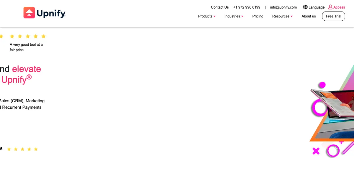 Interface Upnify : fonctionnalités, prix, alternatives